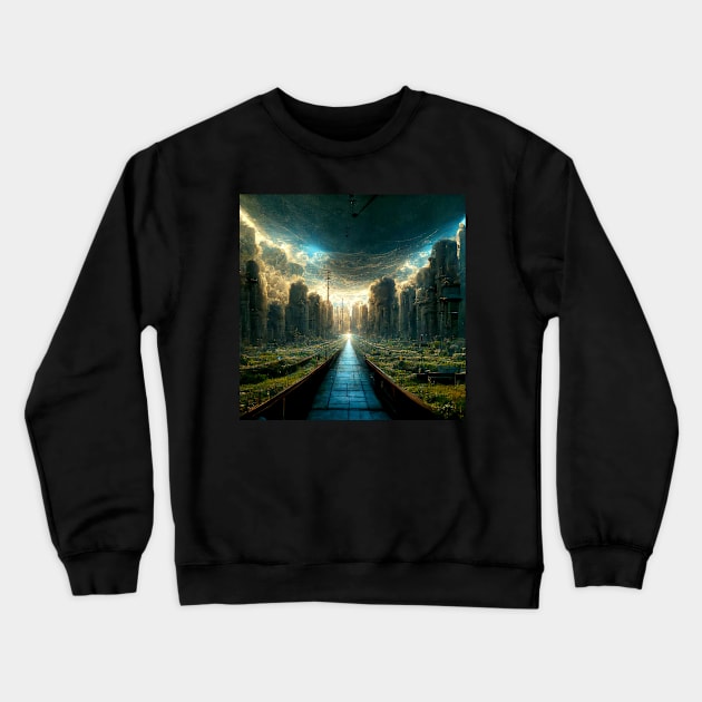 Infinite road Crewneck Sweatshirt by Astrogragpher